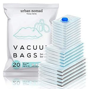 Vacuümzakken Vacuüm Sealer Zakjes Opbergzakken Set van 20 in 3 maten: Luchtdicht voor Kleding – Ruimtebesparend…
