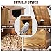 Yaoyiizy Owl House, Barn Owl Nesting Box with Bird Stand and Wood Shavings, Large Wooden Screech Nesting Box for Outside, Nest Box for Wild Birds, Barn, Screech, Eagle, 1 Set