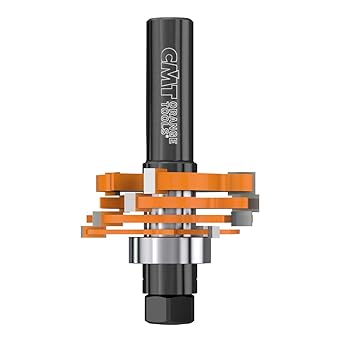 CMT 800.506.11 Slot Cutter Set with 1-7/8-Inch Diameter, 1/8-Inch to 23/32-Inch Height, 1/2-Inch Depth, 3-3/16-Inch Length and 1/2-Inch Shank