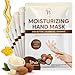 Maschera Mani Guanti per Pelle Secca – Guanti per Crema Mani Notte con Burro di Karité, Olio di Jojoba & Vitamina E – Trattamento Idratante & Nutriente (6 Paia) immagine