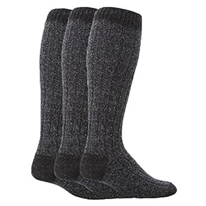 Workforce – 3 paren Heren Lang Knie Hoge Warm Wollen Laarzen Sokken