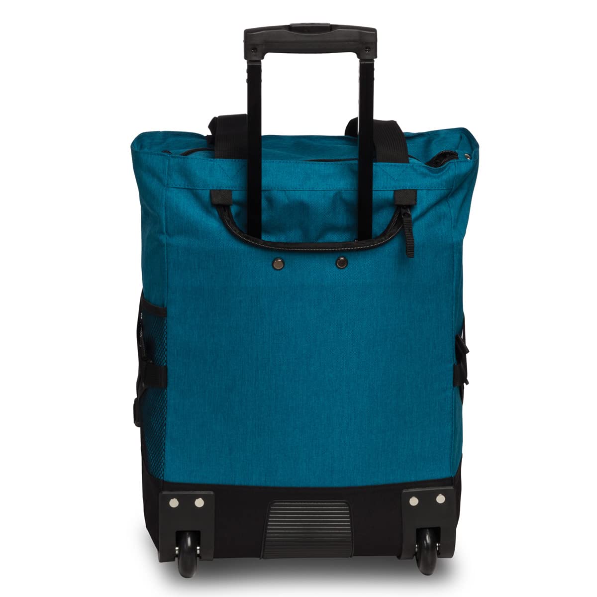 Punta® Einkaufstrolley 33L Petrol/Hellgrün | Einkaufstrolley modern mit Skater-Rollen – leise & leichtgängig | ideal für Einkäufe, Reisen & Sport | Wheel Shopping Roller für unterwegs