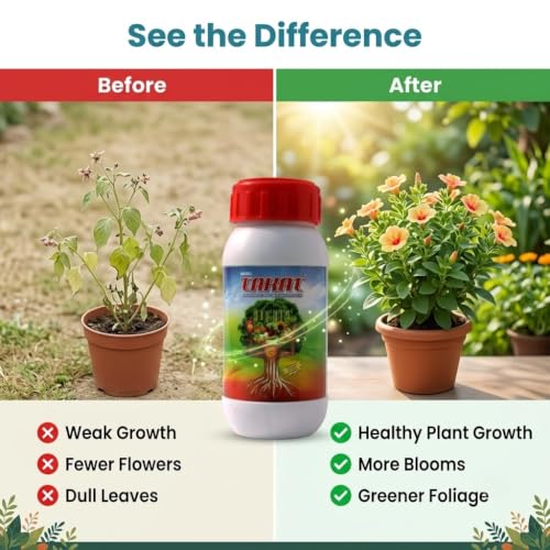 Image of Naval Takat - Bio-Fertilizer For Flowering & Growth, Seaweed Base Fertilizer, Perfect Liquid Fertilizer For Rose Plants (1000 Ml)