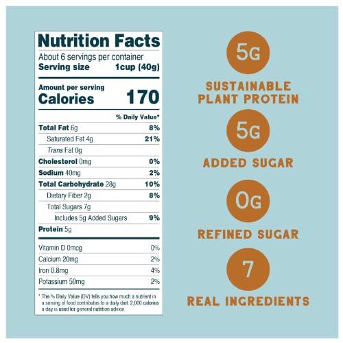 Seven Sundays Sunflower Cereal, Maple Sea Salt, Grain & Gluten Free, 5g Upcycled Protein, 0g Refined Sugar, Salty Sweet Snack. 16 Oz Bag (Pack of 2)