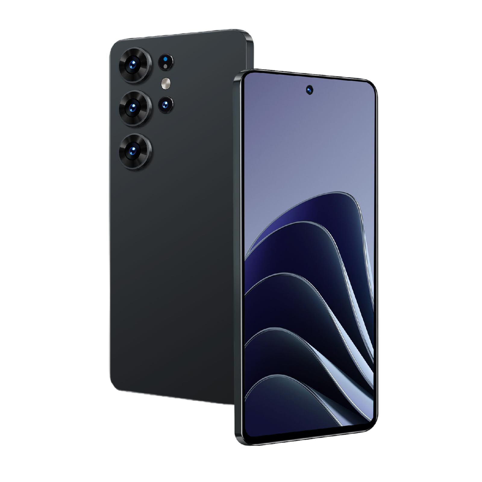 Aidekunlin Unlock Phone, 6.56-inch Screen, 2GB RAM+64GB ROM, 16MP Camera, 4-core high-Speed chip, 3G Android Phone (3black)