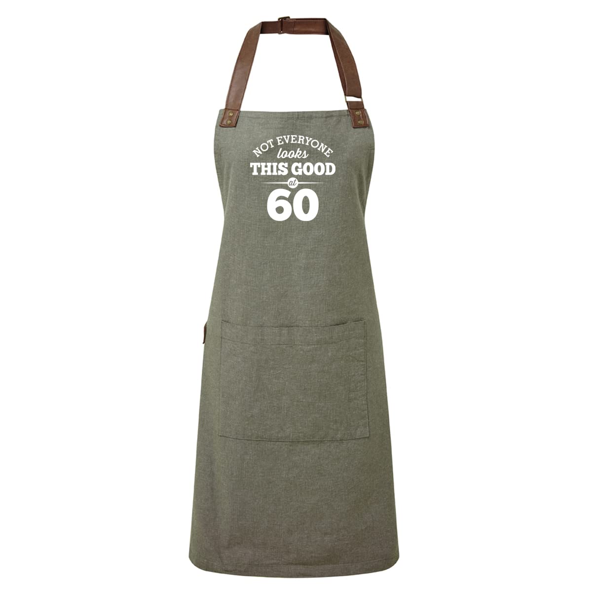 D Design Invent Print! 60th Birthday Gift Apron Kitchen Cooking Gift Keepsake for Men & Women Age 60 (Moss)