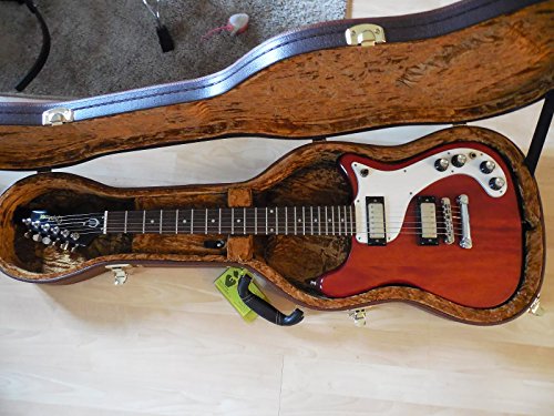 Douglas Egc-450 St Brown / Gold Guitar Case For Fender Stratocaster Telecaster Strat Tele Rickenbacker 610, 620, 660 Epiphone Coronet And Wilshire #TOP5