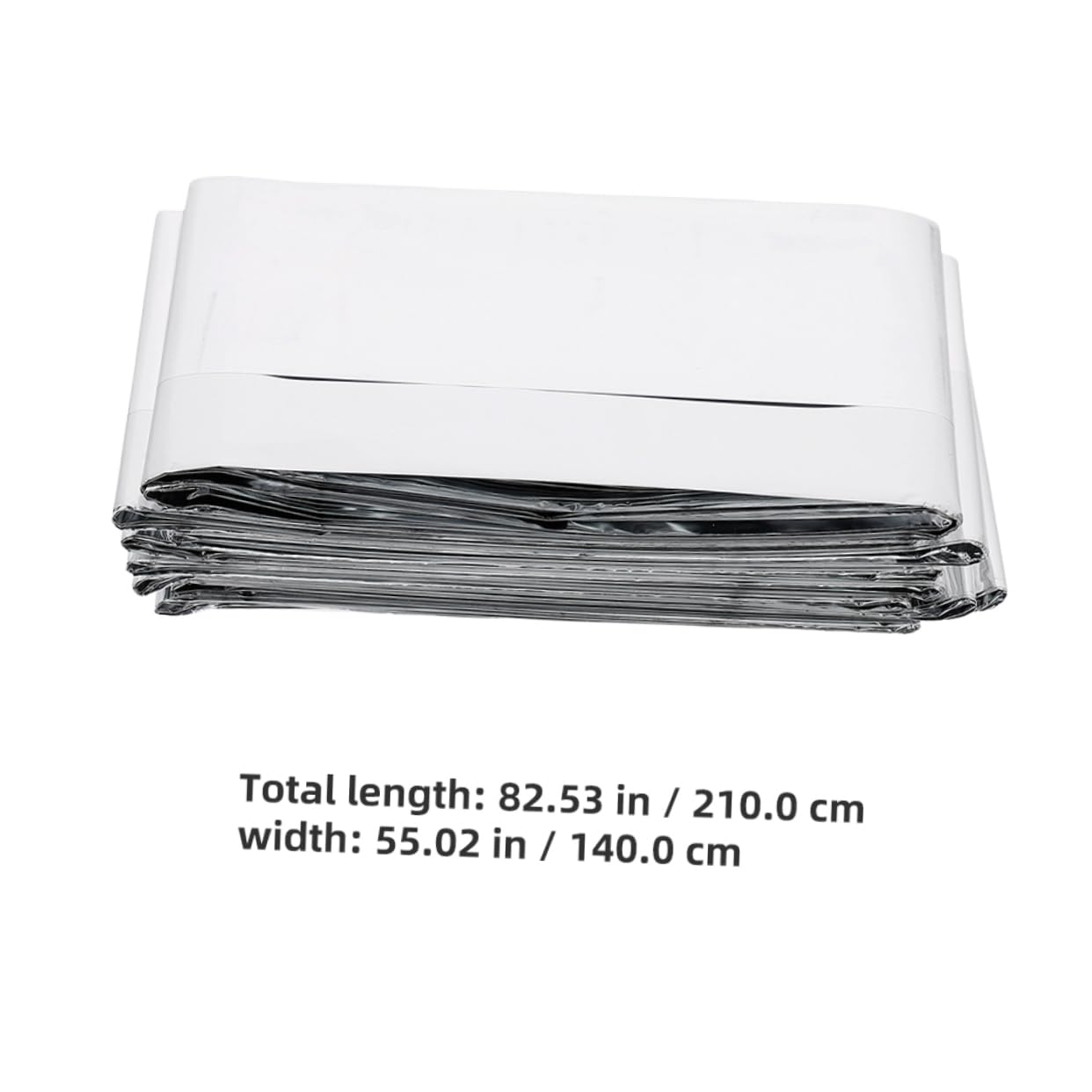 TOBBOMEY 4Pcs Emergency Thermal Insulation Camping Blanket Portable Reflective Rescue Blankets for Outdoor Survival Hiking and Emergency Use Lightweight