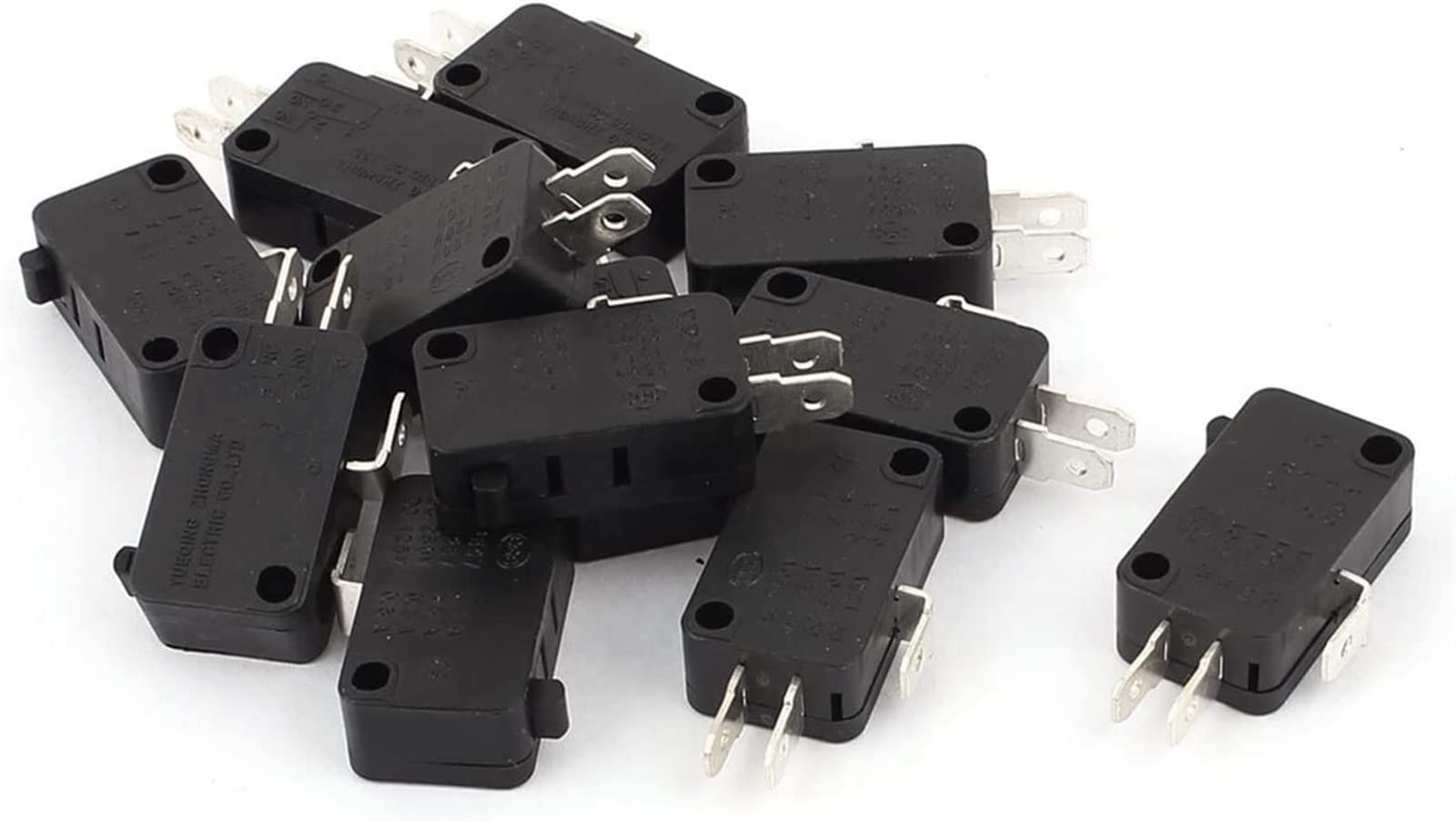 FQJYXWEWL Replacement Parts Micro Switches AC 250V/125V 15A 1NO 1NC SPDT Momentary Micro Limit Switch 12Pcs MS-1215