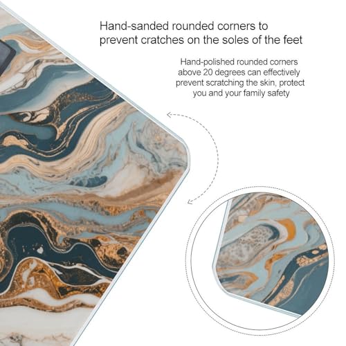Báscula Digital de Baño con Patrones Abstractos de Mármol miniatura 4
