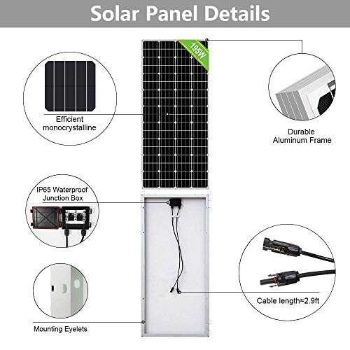 ECO-WORTHY 600W Solar Panel Kit Complete Solar Power System with Battery and Inverter for Home House Shed Farm RV Boat, 12 Volt Battery