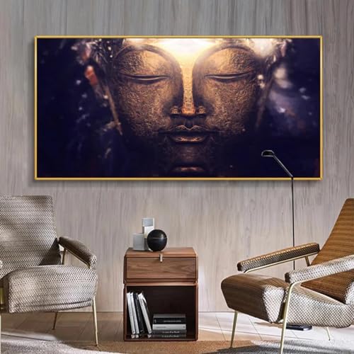 Bouddha peinture abstraite sur toile impression haute définition