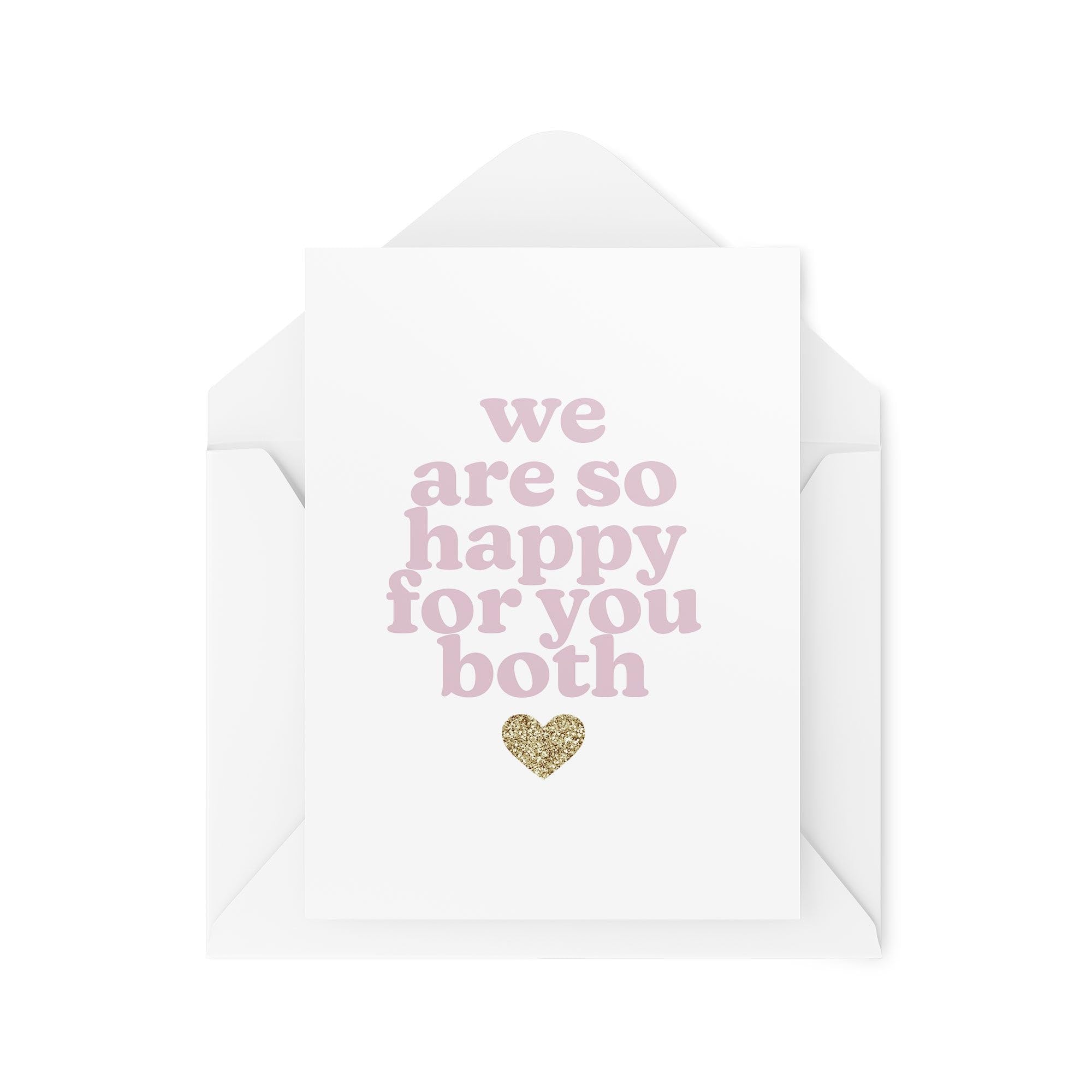 Wedding Cards for Husband Wife - We Are So Happy For You Both - Best Friend Wedding Card - Congratulations Cards - CBH1807