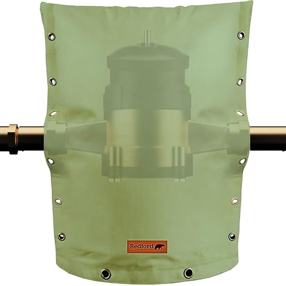 Redford Supply Co. Customizable Backflow Preventer Cover Insulated Winter Pipe Insulation