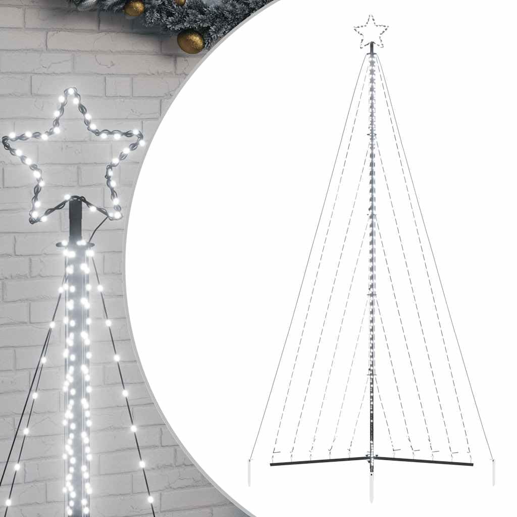 ShGaxin Weihnachtsbaum-Beleuchtung 570 LEDs Kaltweiß 399 cm, Weihnachtsbaum, Baum Außen, Christbaumlichterketten, Christbaum Außen - 4016441