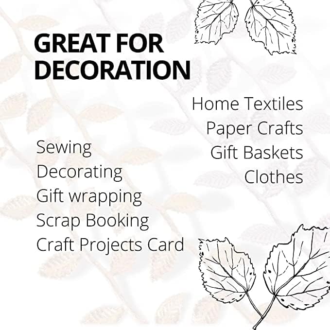 Miniatura 5 de Guirnalda de hojas de oro artificial de 20 yardas para manualidades, guirnalda de fiestas, bodas, enredaderas artificiales