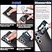Tensea (3+2PCS Compatible with Samsung Galaxy S25 Ultra Camera Lens Protector, 9H Tempered Glass Camera Cover Screen Protector Metal Individual Ring [Installation Tray][Case Friendly]