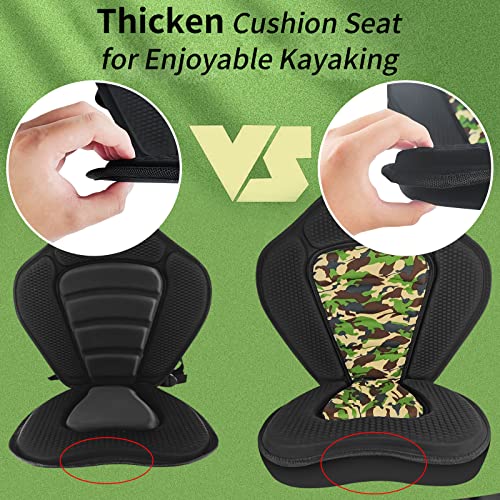 Vashly Kayak Seat, Thicken Seat Cushions For Kayak, Padded Kayak Seats, Canoe Seats With Detachable Storage Bag, Kayak Seat Cushion, For Canoeing Kayaking Rafting Fishing #TOP2