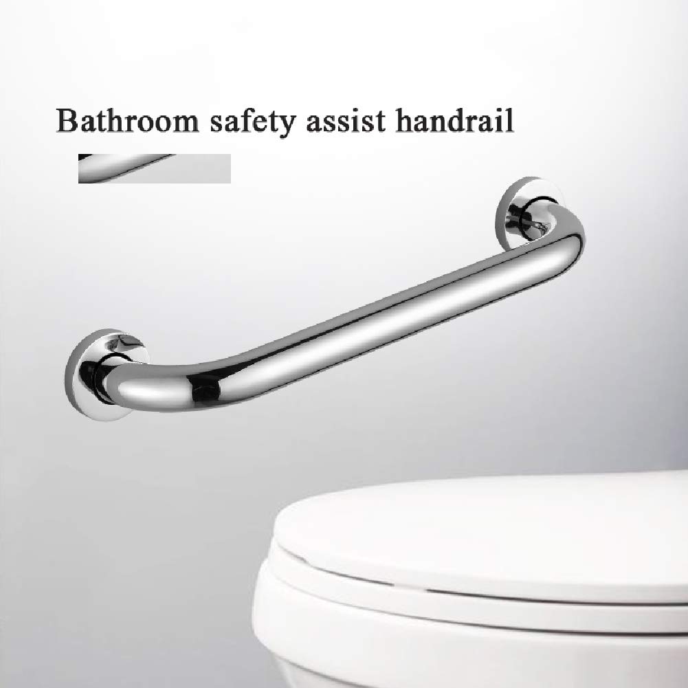Maniglione Bagno in Acciaio Inossidabile, maniglioni di Sicurezza per disabili per Anziani, per vasche da Bagno, Doccia, WC, Esterni, Scale (30/40/50 cm)