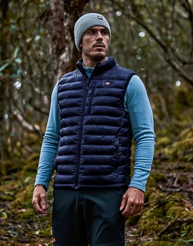 Image of Pioneer Camp Men's Heated Puffer Vest with Battery Pack & Chest Pocket - Lightweight Electric Heating Vests for Winter