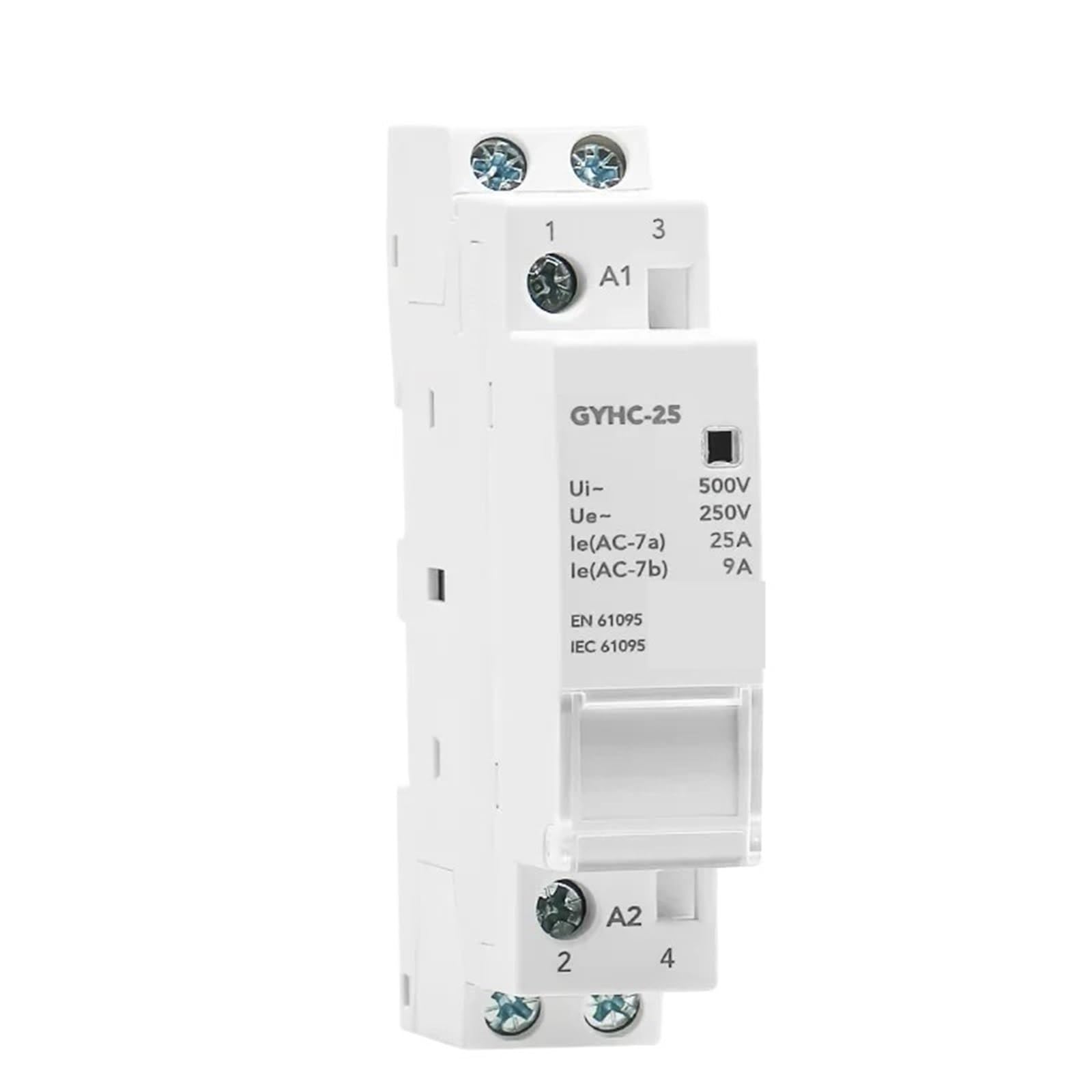 RISWEKFW Automatic Modular Household Contactor AC220V 2P 16A 20A 25A 2NC 2NO 1NO1NC 50/60Hz(1P 25A 1NO)