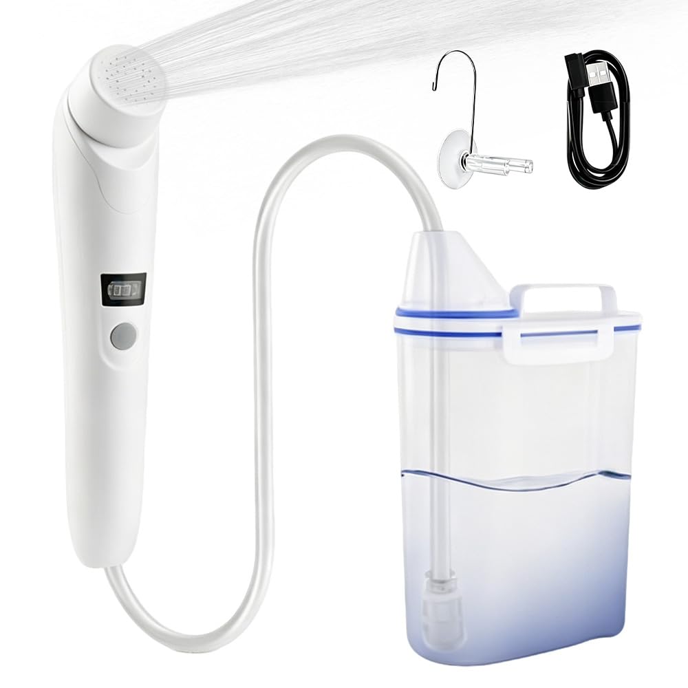 Portable Bidet with 2.5L Water Tank, Rechargeable Handheld Bidet Sprayer, Muslim Shower Spray Clean Personal Hygiene for Bathroom Outdoor Camping,Personal Hygiene Cleaning for Postpartum Feminine Care