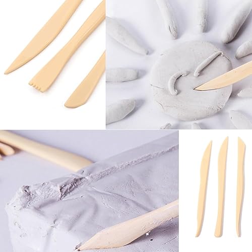 Miniatura 3 de 10 Uds. Herramientas de tallado de arcilla, herramientas de modelado, cuchillo de tallado de arcilla para principiantes, profesionales, escultura