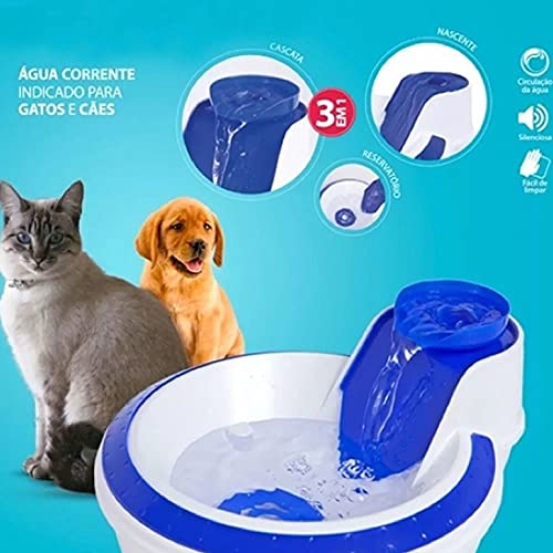 Fonte Bebedouro Caes e Gato Àgua Petlon Azul 110v