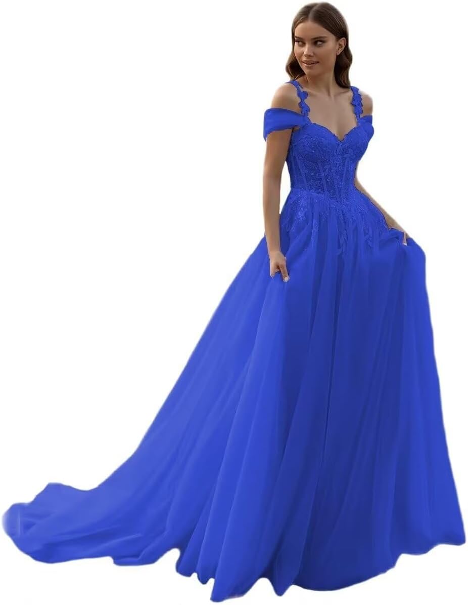 Zhangyo Summer Beach Wedding Dresses for Bride Hobo Spaghetti Straps Bridal Gown Lace Tulle Wedding Dress with Slit
