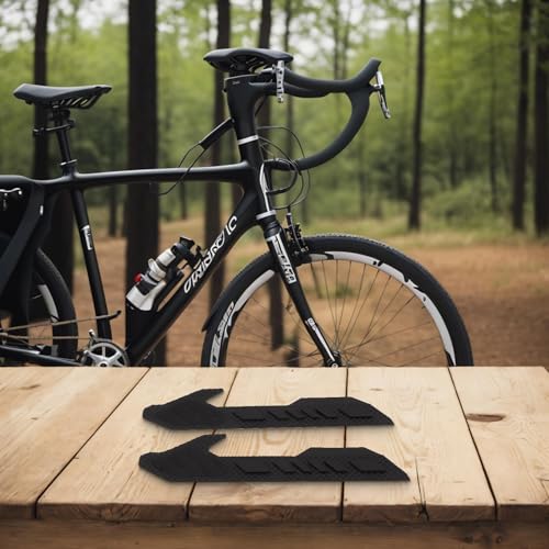 Protector de marco para bicicletas de carretera, almohadillas de silicona para cadena, viene en un juego de 2 (C)