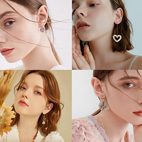 Beebeecraft 1 Box 20Pcs 18K Gold Plated Stud Earrings With Loop Simple Circle Geometry Earring Posts With 20Pcs Butterfly Ear Back For Valentine's Day Women Girl Jewelry Making #TOP5
