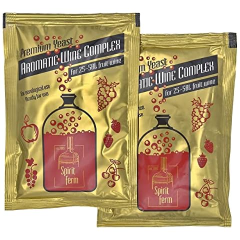 2 x Weinhefe 40g für bis zu 50 Liter 18% - Wein Hefe Weißwein und Rotwein Cover