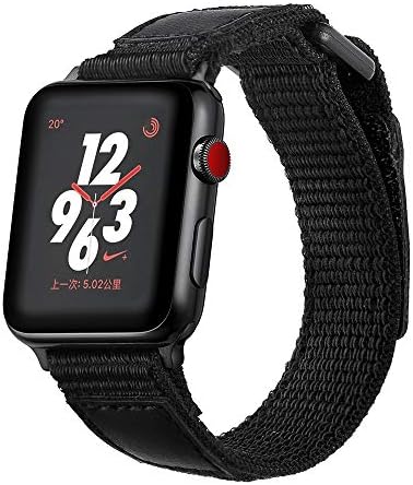 قیمت و خرید RedGoodThings مناسب برای Apple Watch 38/40/42 / 44mm for  Samsung Galaxy Watch S3 22mm / S4 46mm Nylon Leather Fashion Velcro Loop  بند سگک (رنگ: 38 میلی متر) برند RedGoodThings | مالتینا