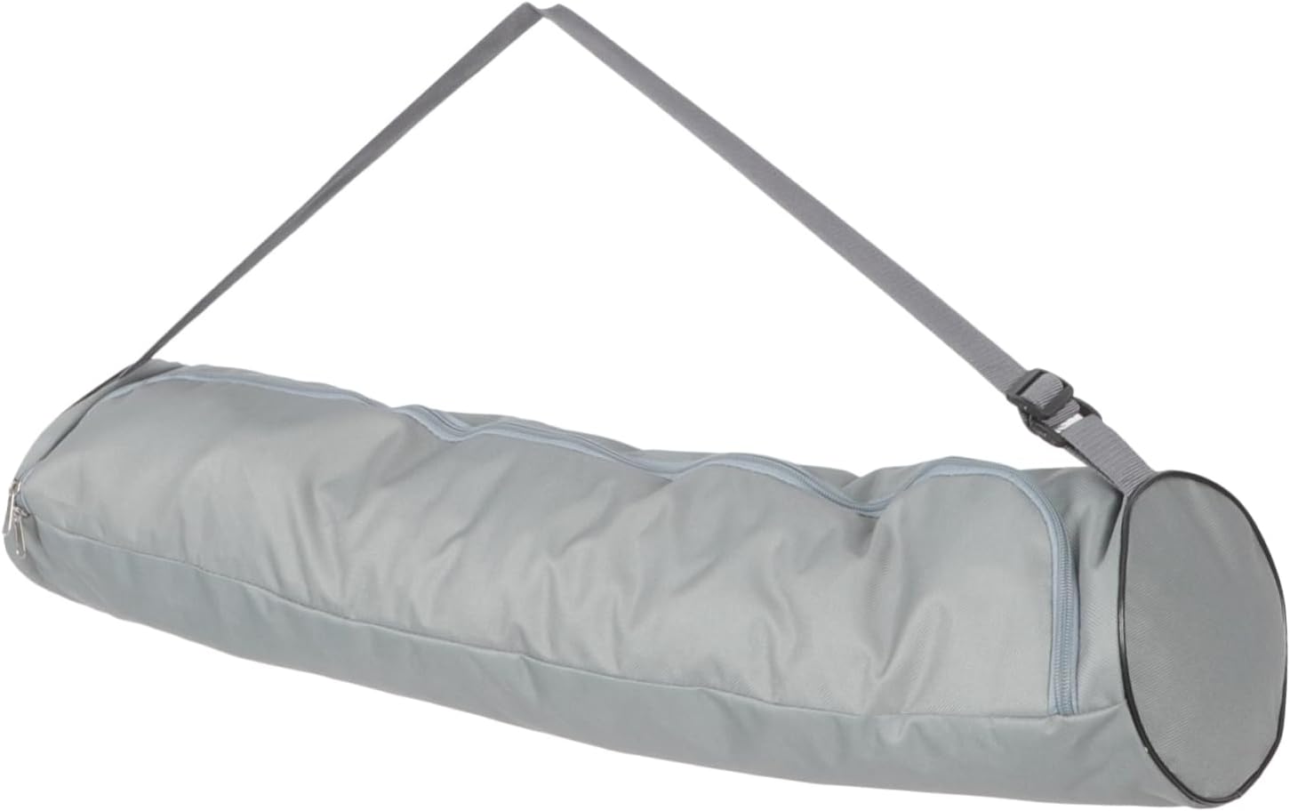 Toyvian Multi Function Light Grey Yoga Capacity Fitness Tote with Sling Strap for Outdoor Gym Use for Mat Storage and Transport