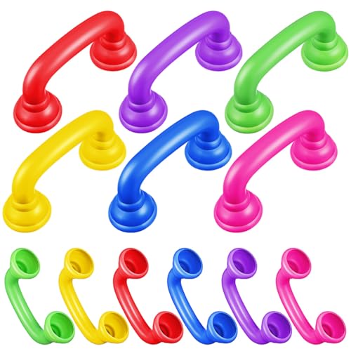 NOLITOY 12 Pcs Whisper Phones for Reading, Auditory Feedback Reading Tools for Kids, Phonics & Speech Therapy Materials for Kindergarten Classroom (Multi-Color)