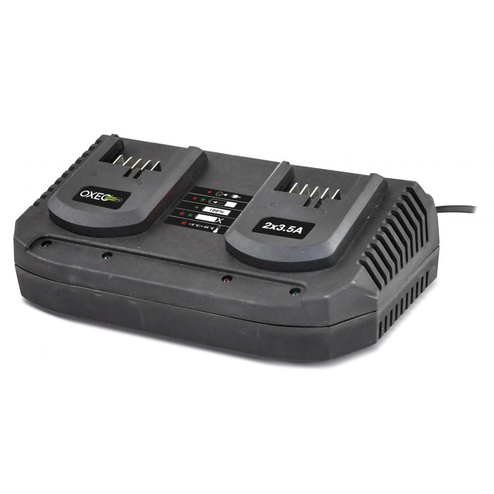 2 Batteries 4Ah et Chargeur Double Super Rapide Batterie 18V Easy Full - 2X 3.5A - Outils Jardinage Bricolage sans Fil Easy Full