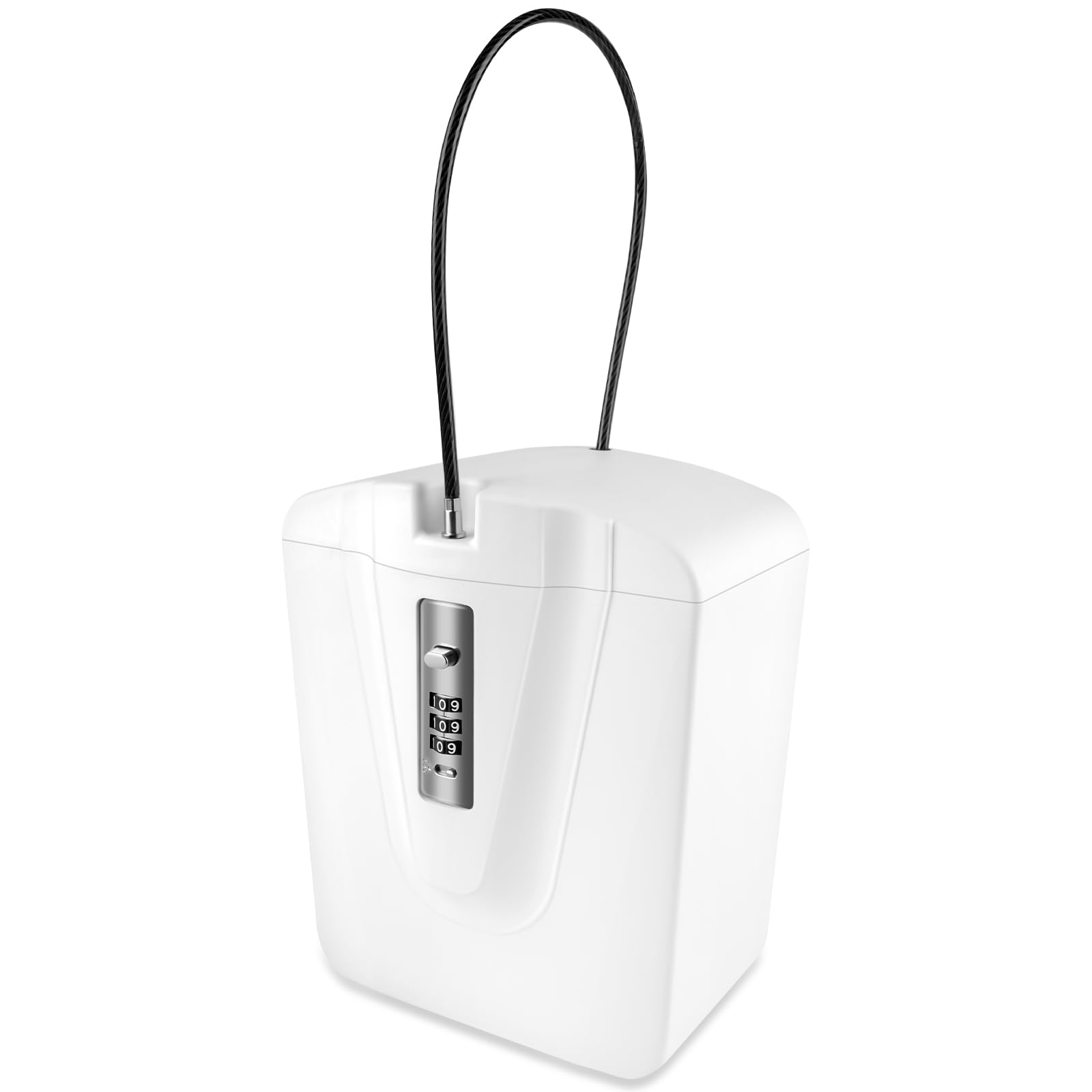 Flintronic Portable Safe Box with Code, Combination Security Case Lock Bucket, Waterproof Anti-Theft Travel Safe