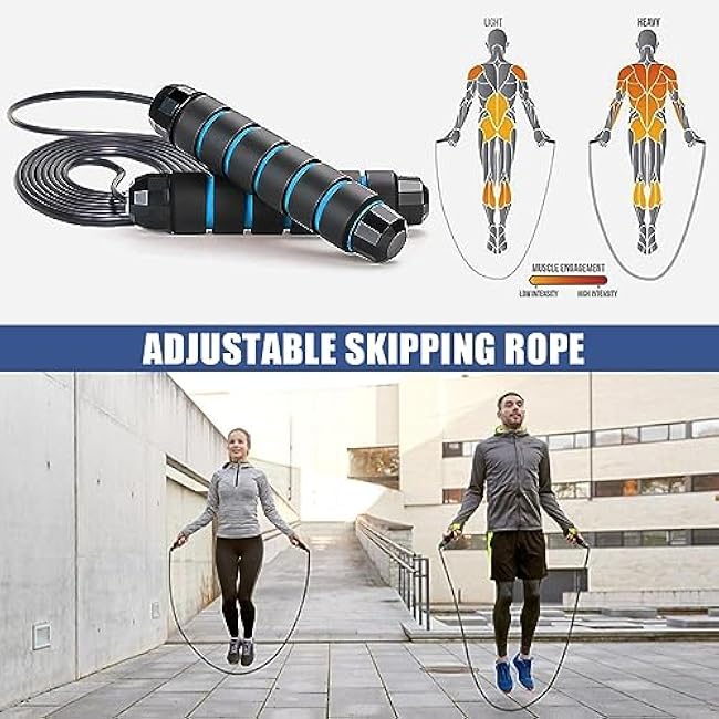 23Pcs Resistance Bands Set Workout Bands, 5 Stackable Exercise Bands with Handles, 5 Resistance Loop Bands, Jump Rope, Figure 8 Resistance Bands, Headband, Cooling Towel