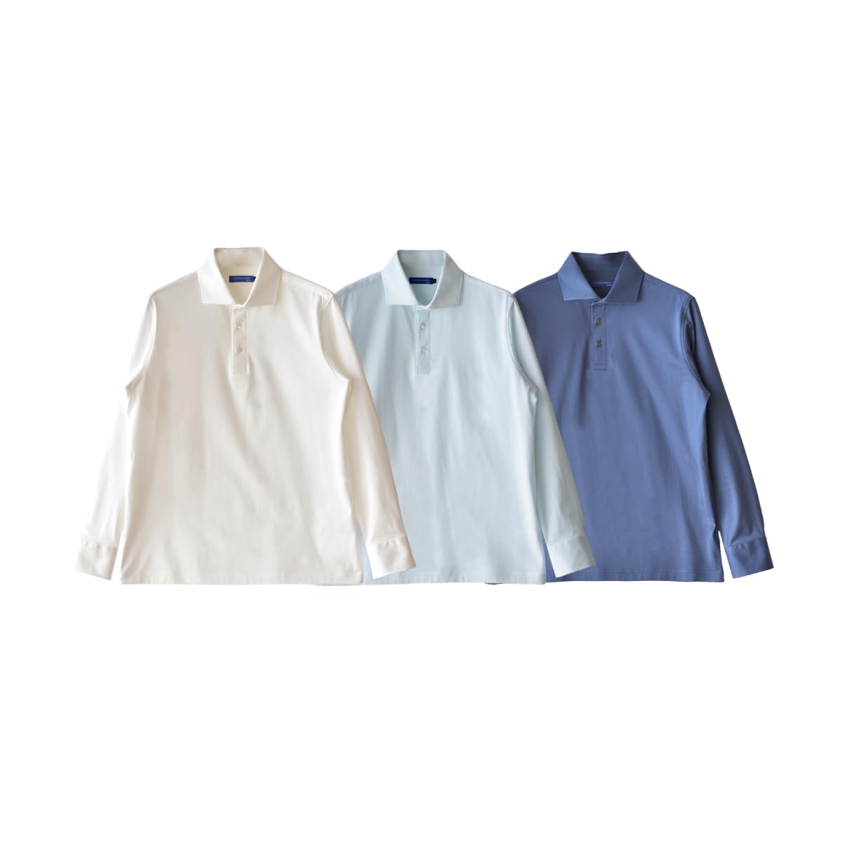 Amazon | [SEIRYU] ポロシャツ メンズ 長袖 日本製 綿100% GIZA