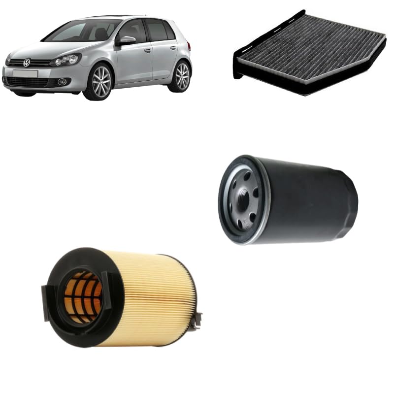 Kit tagliando 3 filtri per Volkswagen Golf 6 VI 1.6 benzina,BGU/BSE/BSF