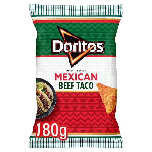 Doritos Mexican Beef Taco Tortilla Sharing Crisps 180g