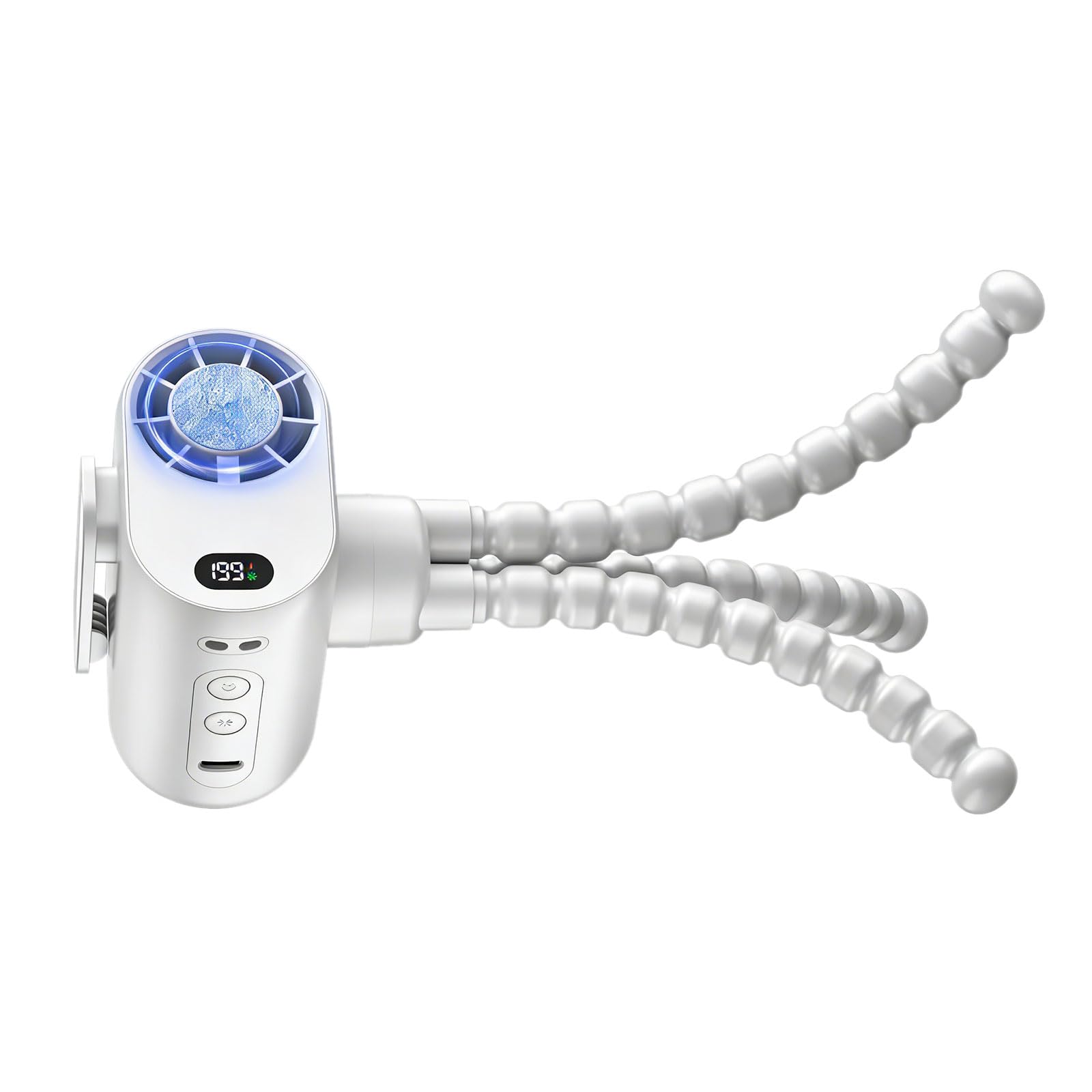Jazuaiao Noise Small Fan with Sturdy Tripod Base Provides Comfortable Air for Infants During Travel or Rest Time Adjustable Corner Fan