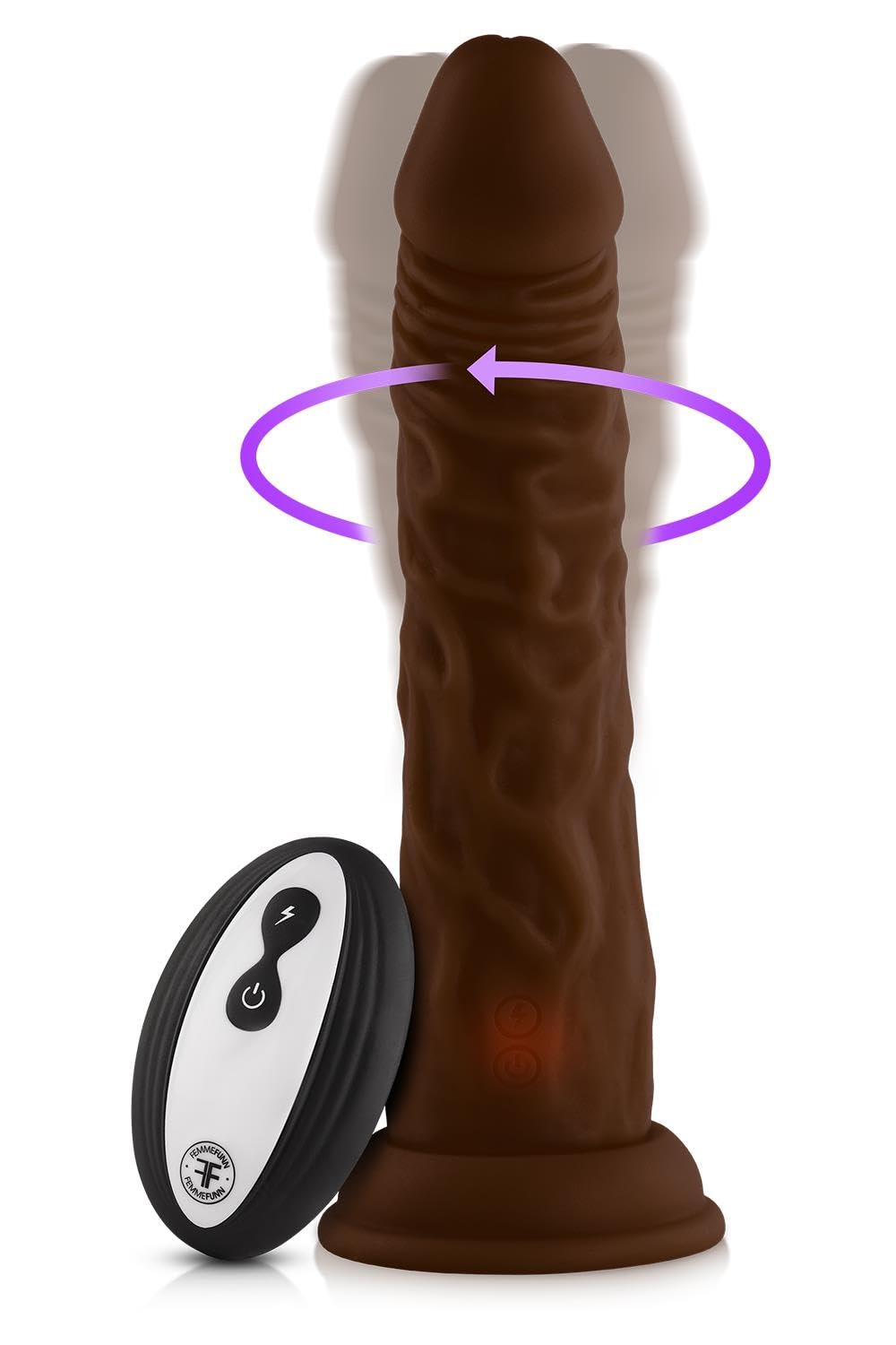 Femmefunn Wireless Turbo Shaft Vibratori Brown 21,5 cm