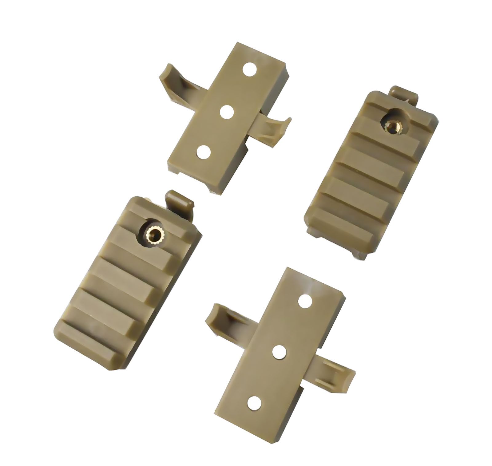 Tactical Fast Helmet Accessory Mount Adaptor Wing-Loc Picatinny Adapter ARC Helpers for ACH/Fast/MICH Combat Helmet (TAN)-image-6