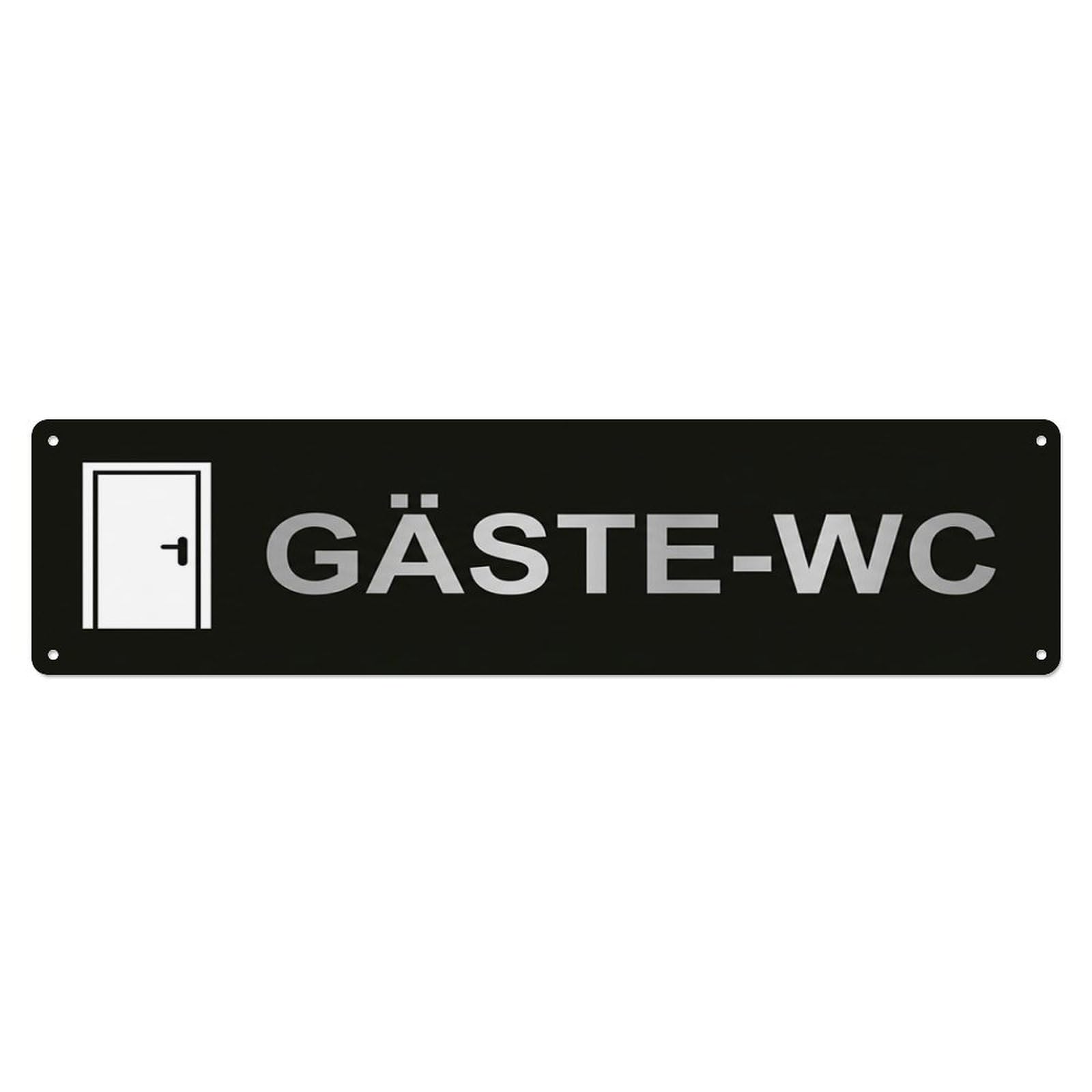 Minimalist Bold Cafe Restroom Toilet(WC) Door Metal Tin Skinny Sign Plaque Wall Decor for Cafe, Club Bar, Office, Home Garden Metal Poster 4x16Inch