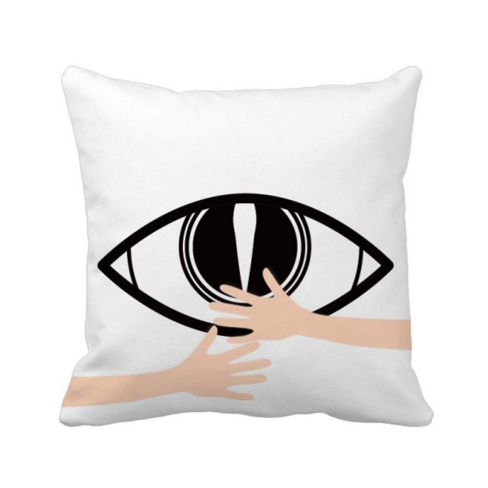 Coussin de Couvrir Les Yeux Noirs DIYthinker Housse Décorative Salon