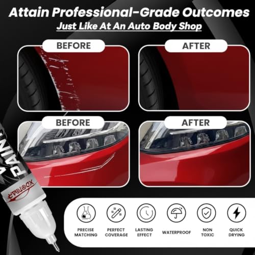 Image of XDOTOAR for Maruti Suzuki Dzire Gallant Red (Z5H) Car Scratch Remover Touch Up Paint Pen | 2-in-1 Automotive Paint Pen for Deep Scratches & Paint Chip Repair | Exact Colour Match | Quick Dry | Rust Protection | 18ml