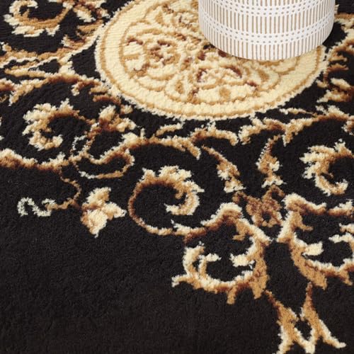 Tapete Superior Elegant Medallion 4' x 6' Coffee miniatura 4