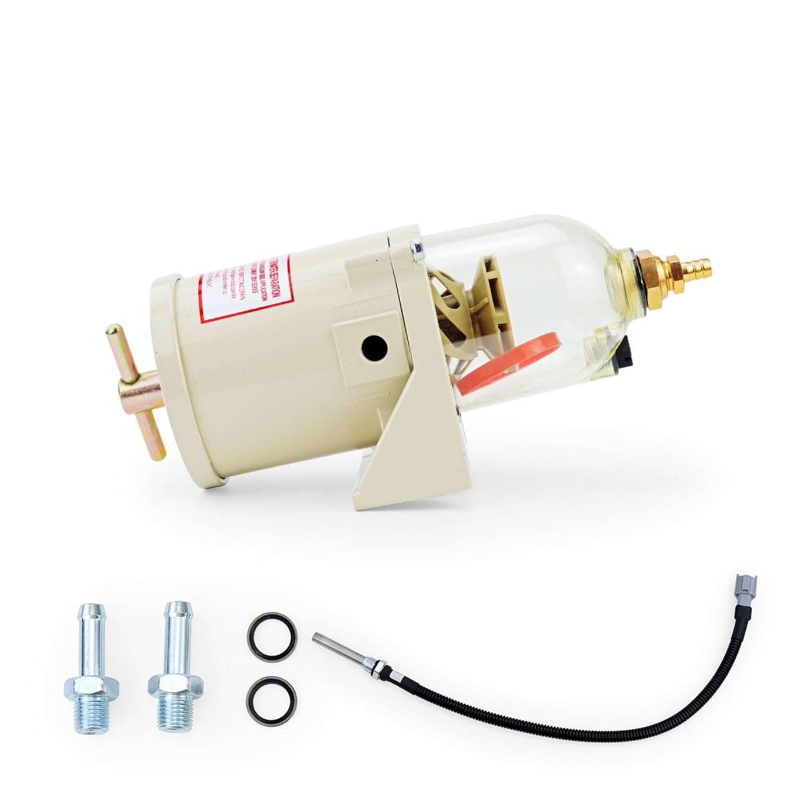 AYNRJKKX 500FG Marine Engine Fuel Diesel Filter 2010PM 30 Micron 500FH Automobile Ship Oil-Water Separator(24V)
