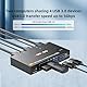 KVM Switch 2 PC 1 Monitore 8K@60Hz/4K@240Hz DP1.4 KVM Switches,2 in 1 out Displayport KVM mit Netzteil und USB3.0-Kabel im Lieferumfang enthalten